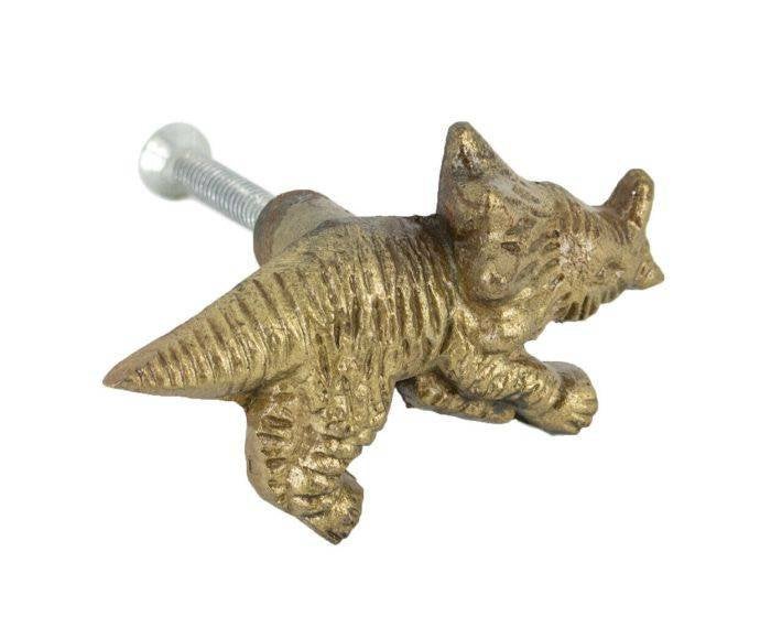 Kastknop goudkleurige dino, Ophalen of Verzenden, Nieuw