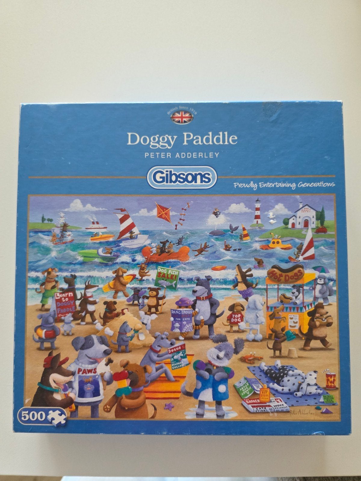 Gibsons Doggy paddle 500 stukjes, Ophalen of Verzenden, 500 t/m 1500 stukjes