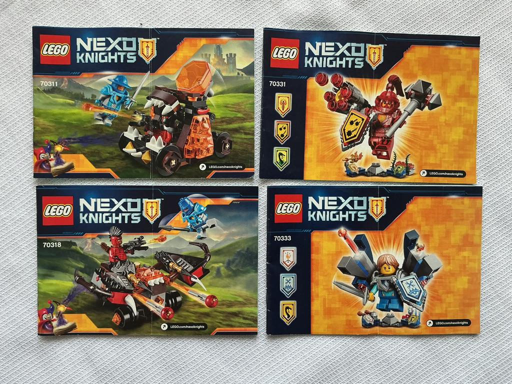 Lego 7 setjes Nexo Knights, Ophalen of Verzenden, Zo goed als nieuw