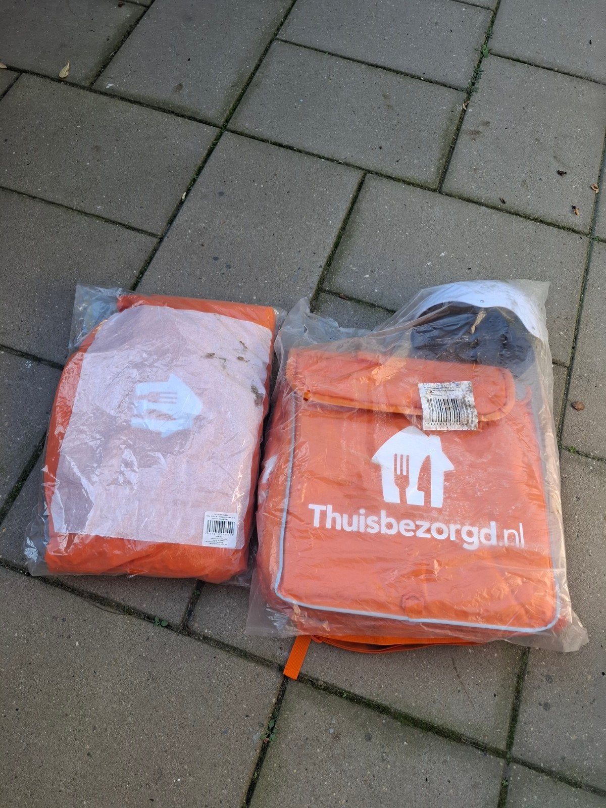 Thuisbezorgd set: jas (XL), tas en helm, Ophalen of Verzenden, Nieuw, Thuisbezorgd