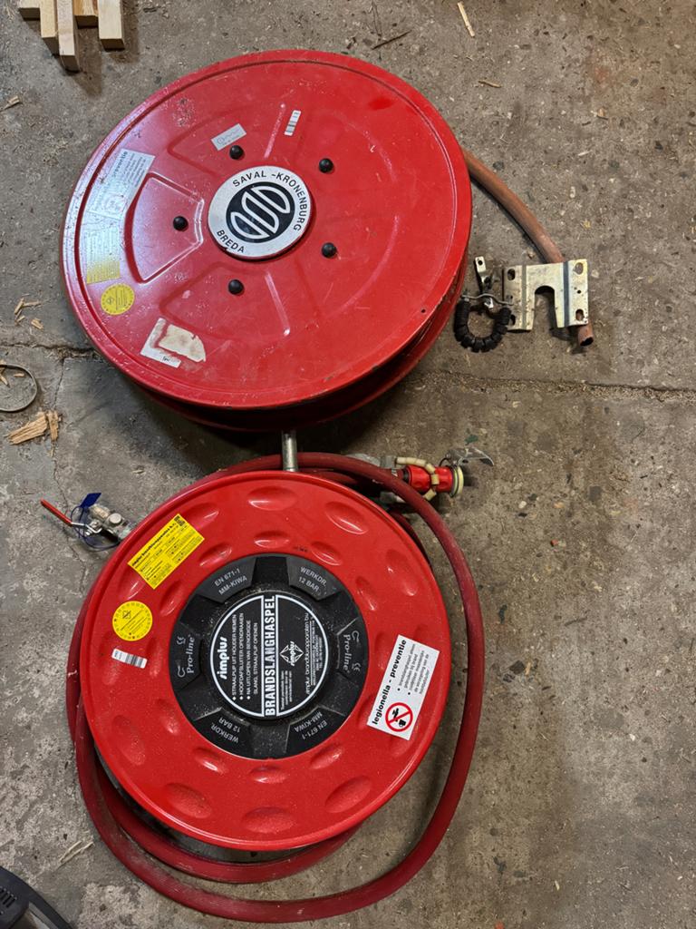 Brandslanghaspels - 2 stuks, Ophalen, Gebruikt