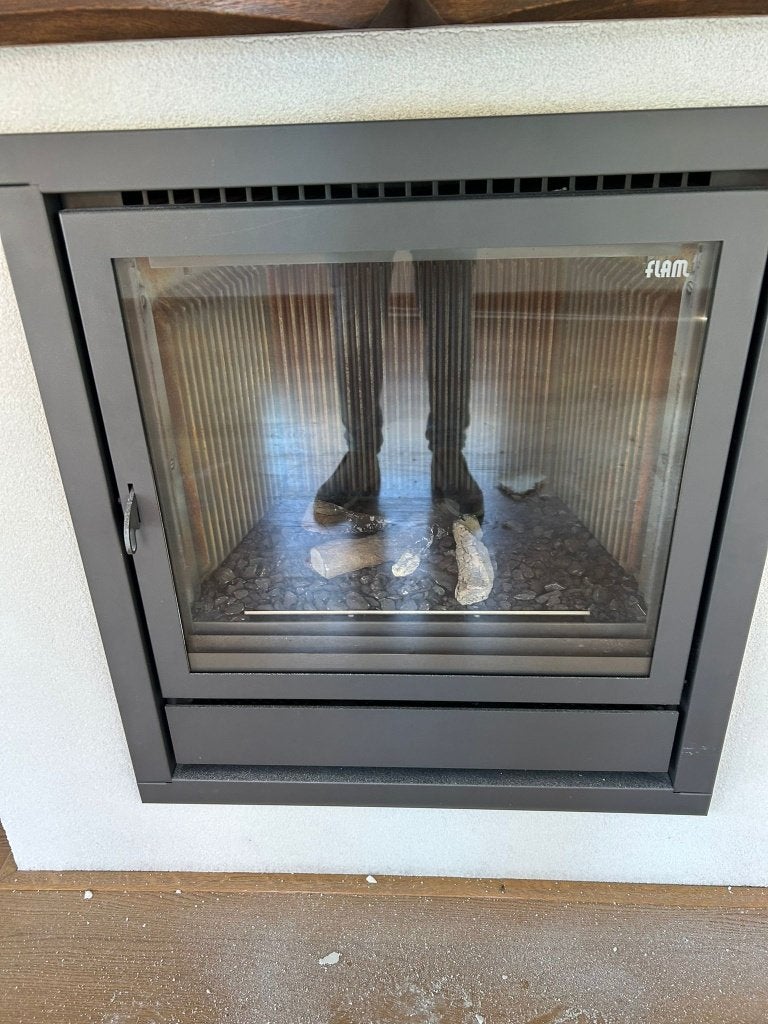 Flam Inbouw Gaskachel - Modern en Efficiënt, Ophalen, Gebruikt, Gas, Inbouw