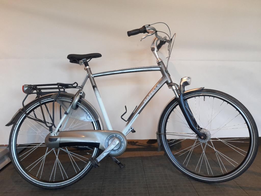 28 inch Gazelle Chamonix Plus met 7 versnellingen en vering., Fietsen en Brommers, Fietsen | Heren | Herenfietsen, Ophalen, Gebruikt
