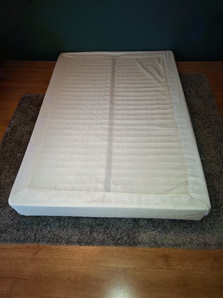 Ikea Espevar boxspring bed 140x200 (Gedemonteerd), Ophalen, Gebruikt, Tweepersoons, 140 cm
