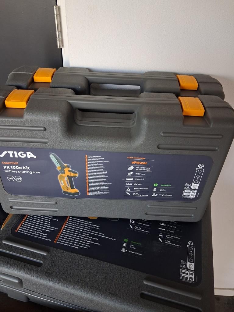 Stiga PR 100e Kit Accu Snoeizaag, Ophalen of Verzenden, Nieuw
