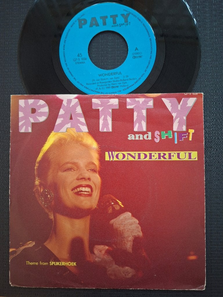 Patty and shift - Wonderful (1), Cd's en Dvd's, Ophalen of Verzenden, Gebruikt, 7 inch, Pop