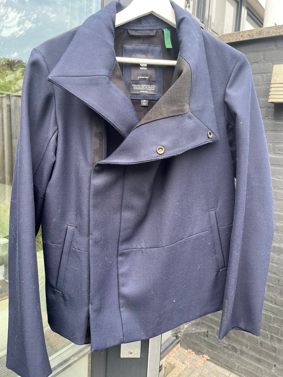 G-Star jasje mt M, Ophalen of Verzenden, Zo goed als nieuw, Maat 38/40 (M), Blauw