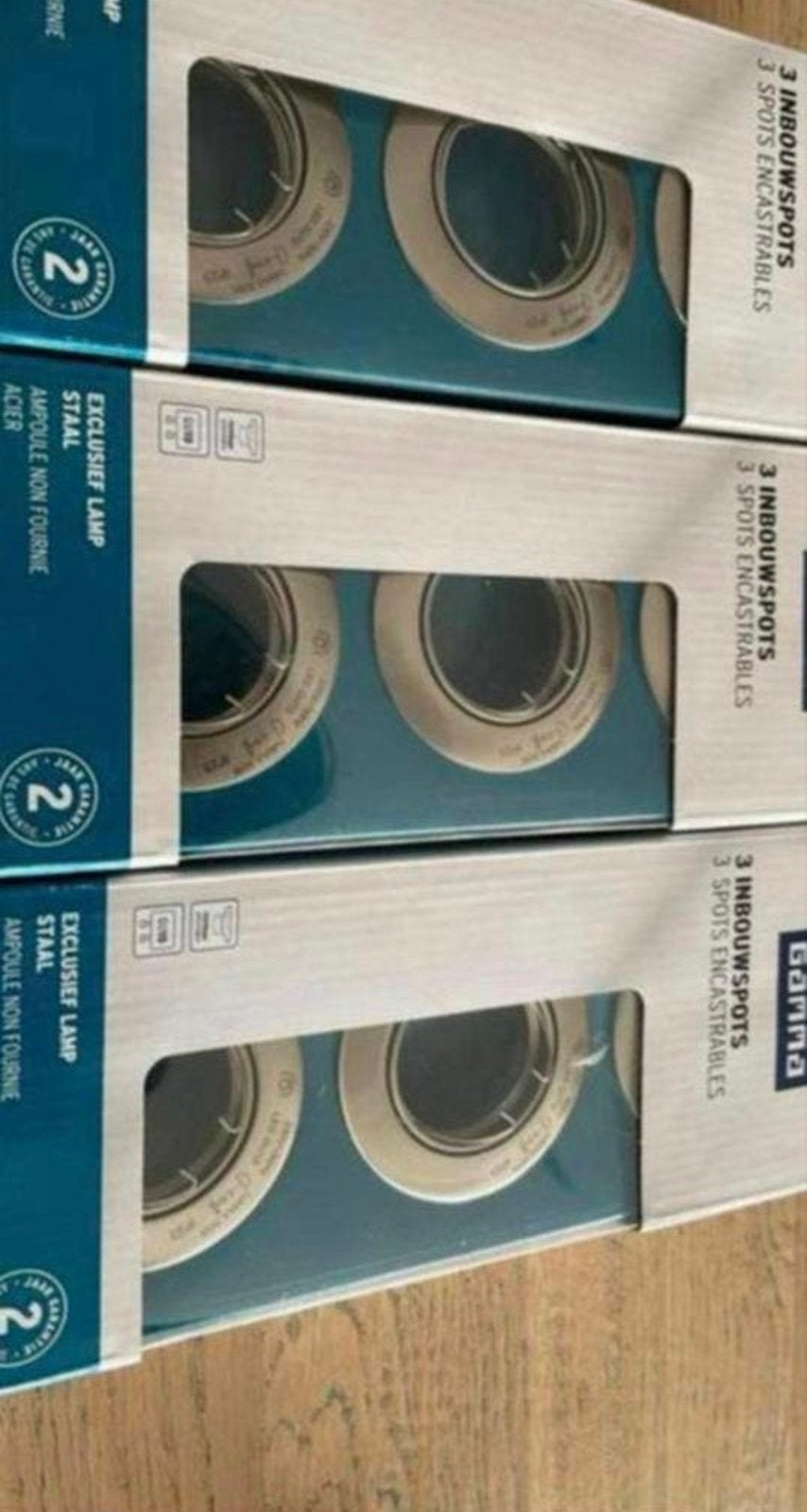 9 inbouwspotjes nieuw in verpakking, Ophalen of Verzenden, Nieuw