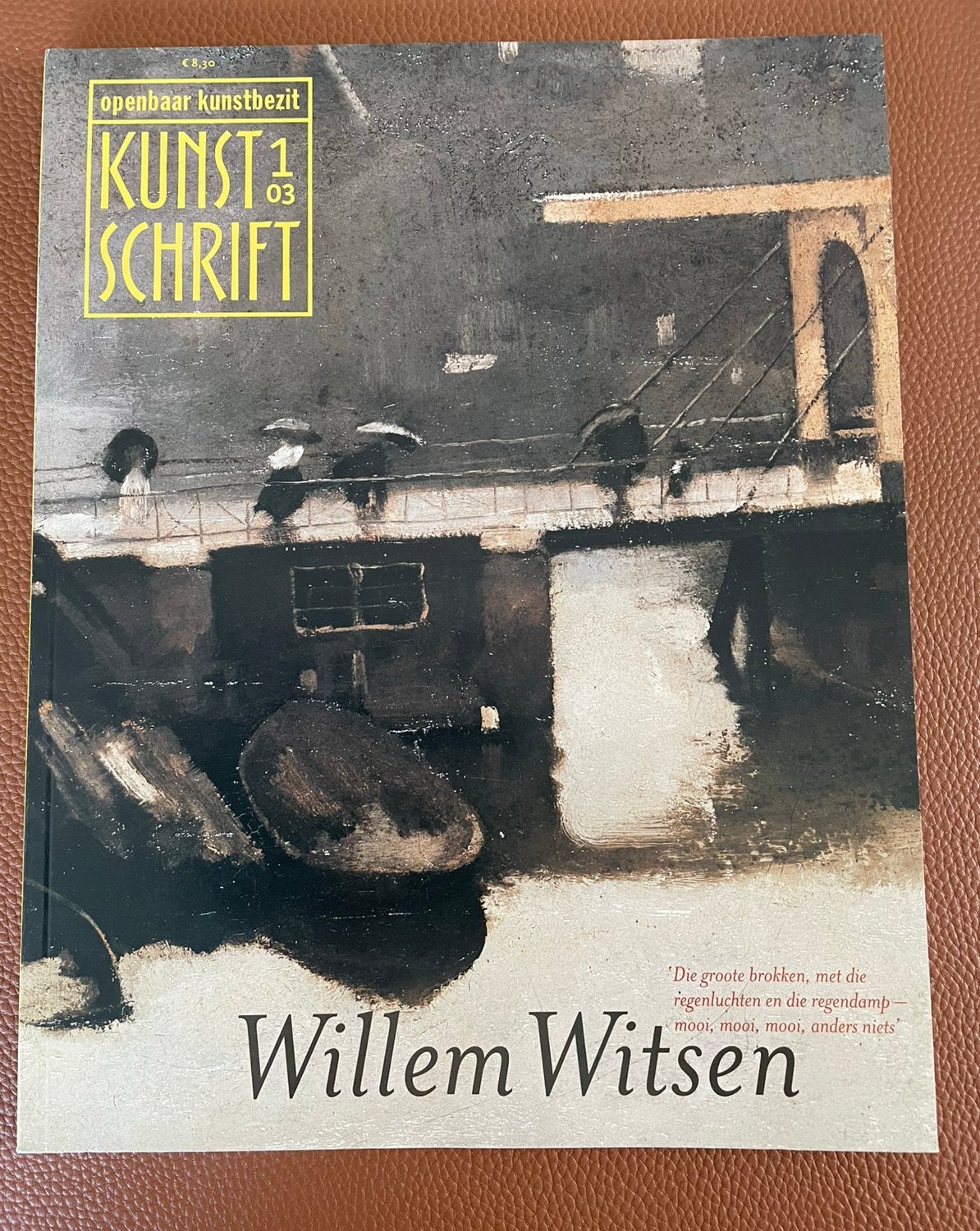 Kunstschrift 2003 nr 1 Willem Witsen, Ophalen of Verzenden