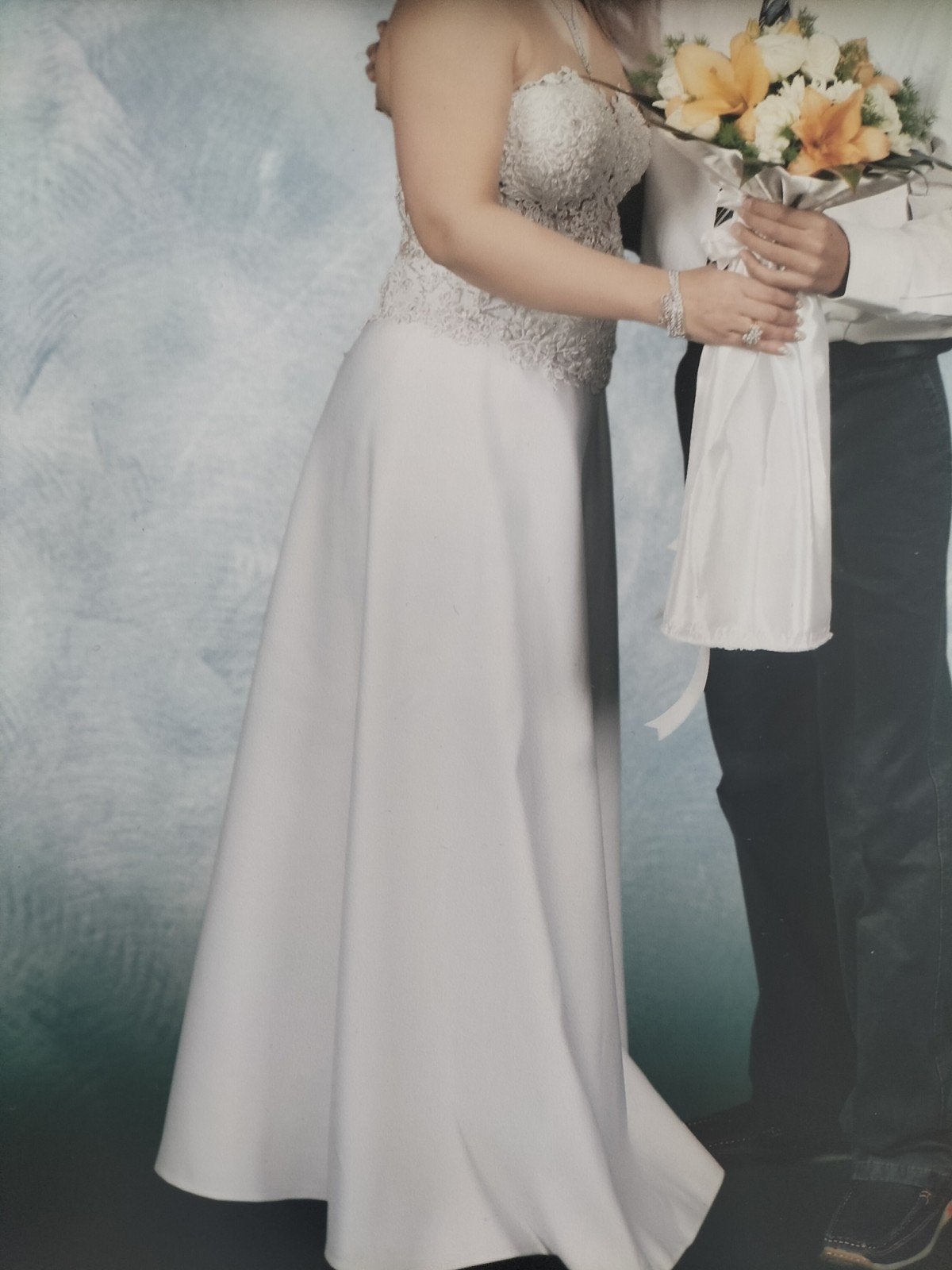 white bride dress, Kleding | Dames, Ophalen, Zo goed als nieuw, Wit, Trouwjurk
