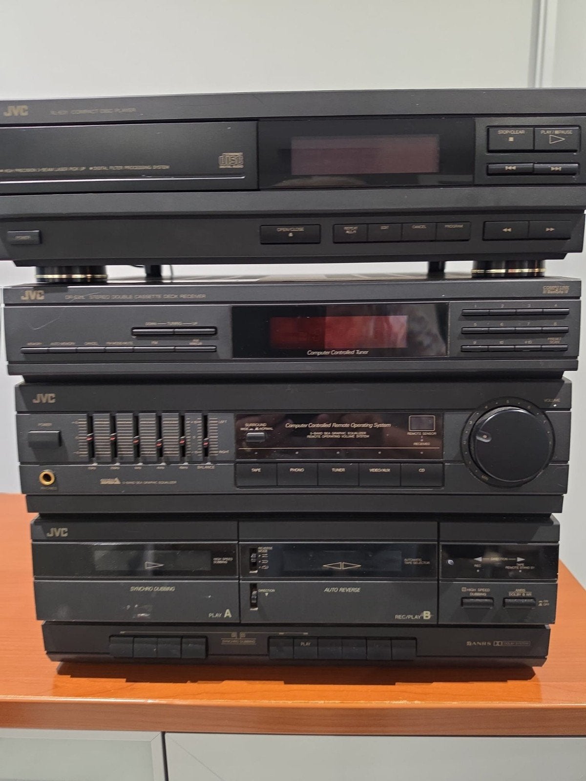 JVC Stereo Installatie - CD, Cassette, Tuner, Equalizer, Audio, Tv en Foto, Ophalen, Gebruikt, JVC, Losse componenten