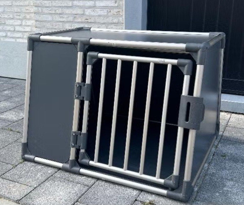 Hondenbench maat L. Aluminium, Dieren en Toebehoren, Ophalen, Zo goed als nieuw