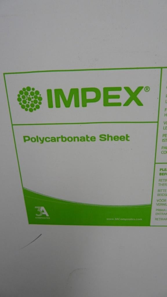 Plexiglas / Polycarbonate sheet helder 730x730x6 mm, Ophalen, Nieuw