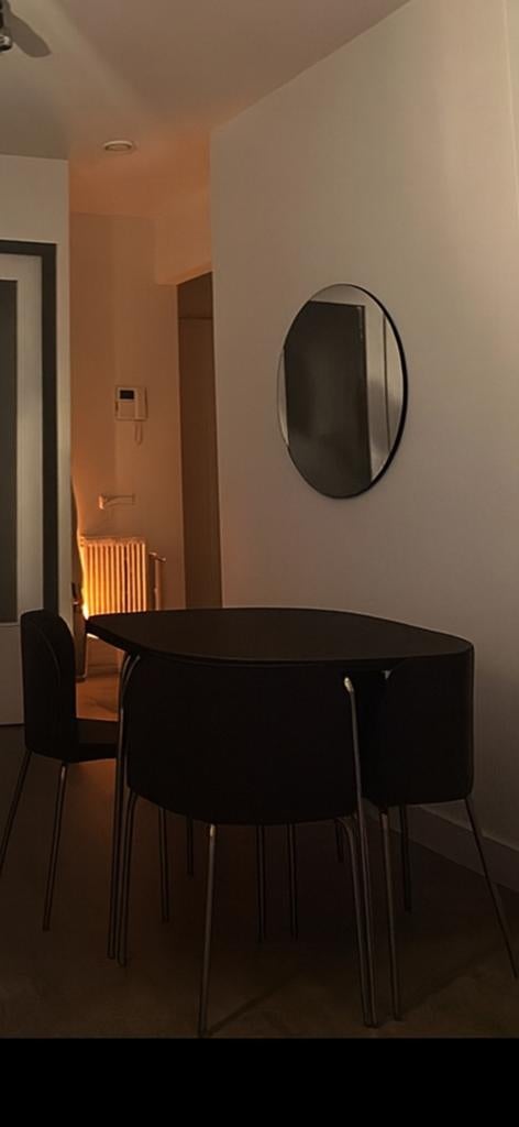 Vintage IKEA keukentafel + stoelen, Ophalen, Gebruikt, 100 tot 150 cm, 50 tot 100 cm
