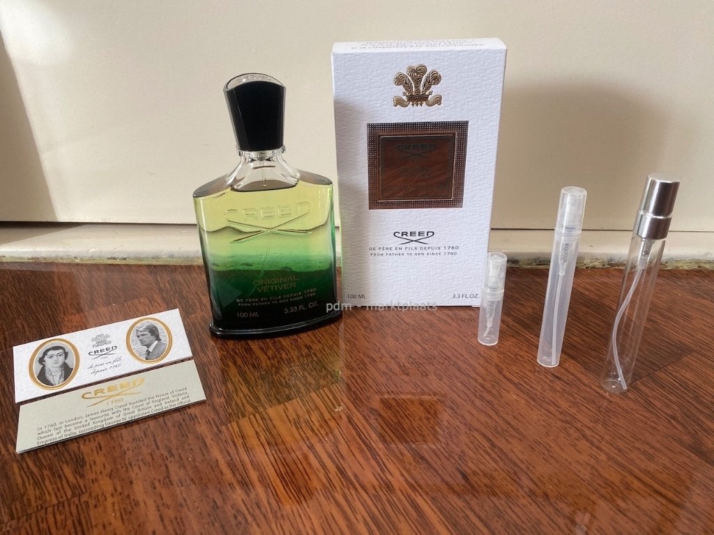 Creed original vetiver 2ml - 5ml - 10ml, Sieraden, Tassen en Uiterlijk, Uiterlijk | Parfum, Ophalen of Verzenden, Nieuw
