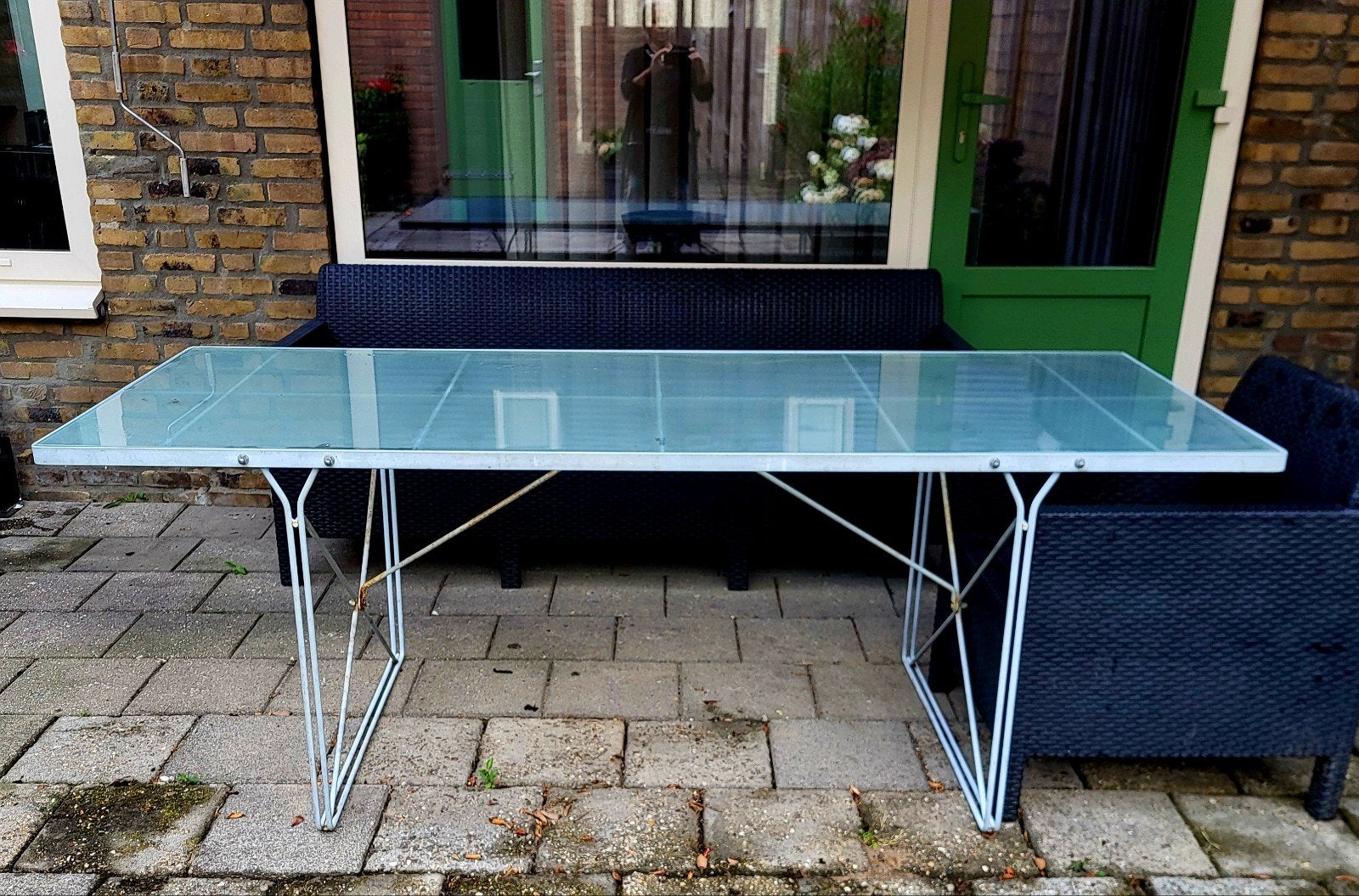 Grote matglazen tafel
Tuinstoelen in goede staat
Tuinstoelen, Sport en Fitness, Tafeltennis, Ophalen