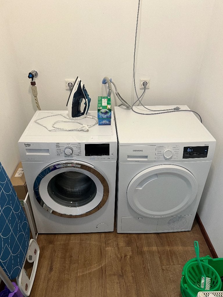 washer and dryer, 10 kg of meer, Ophalen, Gebruikt, Minder dan 85 cm