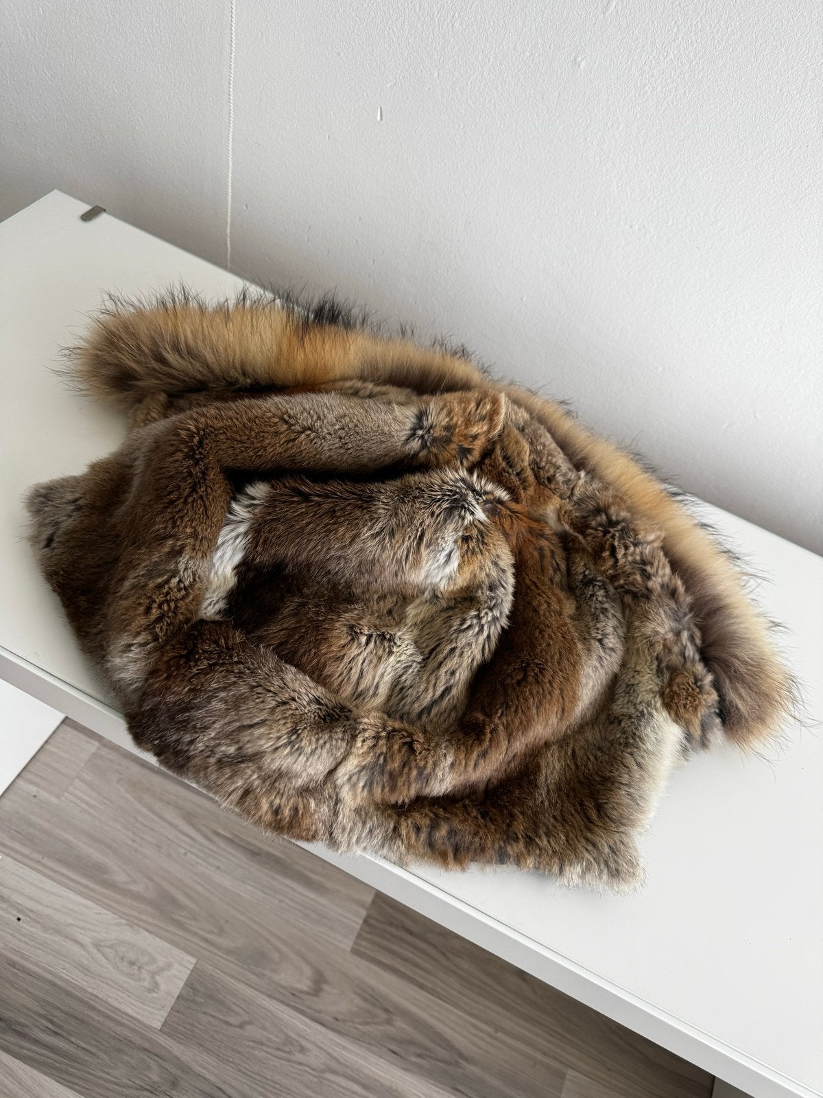 Luxe bontkraag van echt bont, Ophalen, Zo goed als nieuw, Maat 38/40 (M), Meerkleurig