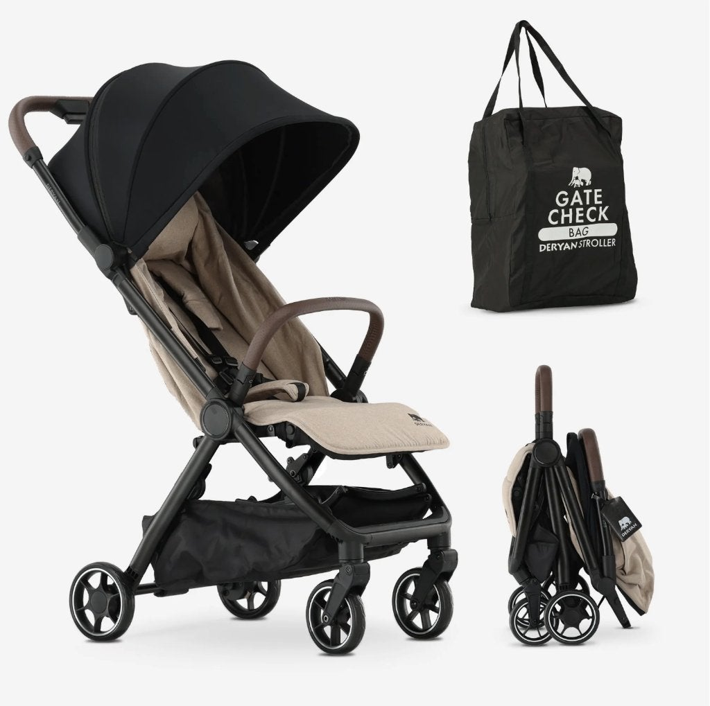 Deryan Air Buggy - Vliegtuig Buggy - 8 kg - Tas - Nougat, Ophalen of Verzenden, Verstelbare rugleuning, Nieuw, Marithaime 8, 6662 WD, Elst