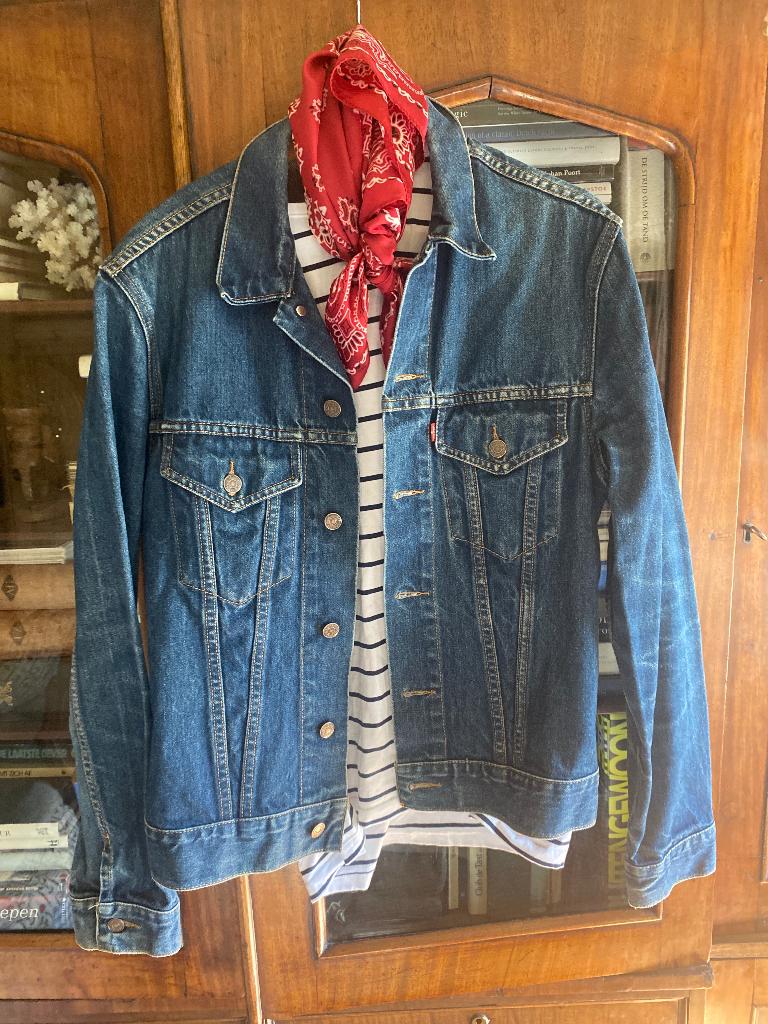 Vintage spijkerjack Levi s, Blauw, Overige jeansmaten, Ophalen of Verzenden, Zo goed als nieuw