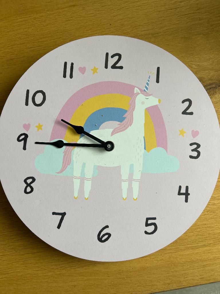Klok (kinder), Ophalen, Zo goed als nieuw, Analoog, Wandklok