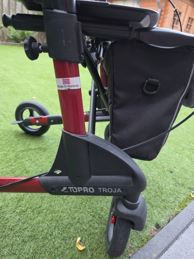Rollator Topra Troja 2G Rood, Diversen, Ophalen, Lichtgewicht, Gebruikt