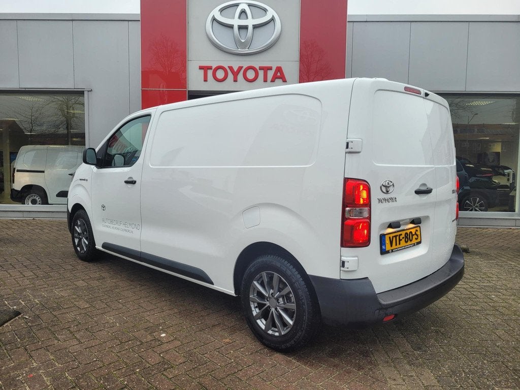 Toyota PROACE Electric Worker Extra Range Navigator BTW auto, Auto's, Bestelauto's, 136 pk, Leder en Stof, Wit, Origineel Nederlands