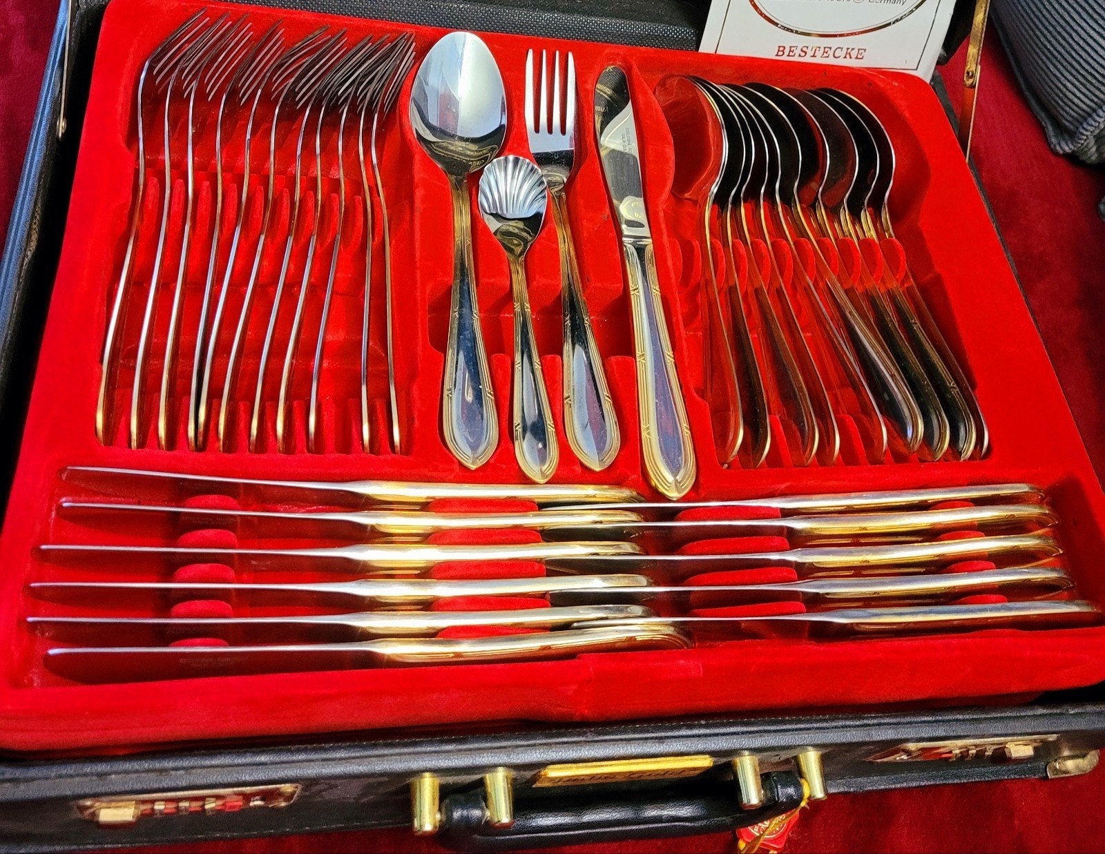 Vintage Italy duur set , helemaal nieuw, Ophalen of Verzenden, Nieuw, Rvs of Chroom, Bestekset