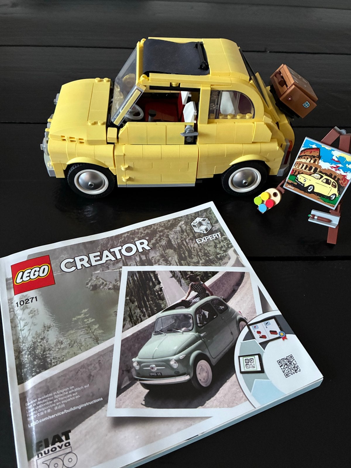 Lego Creator Expert Fiat 500 (10271), Lego, Ophalen of Verzenden, Zo goed als nieuw, Compleet