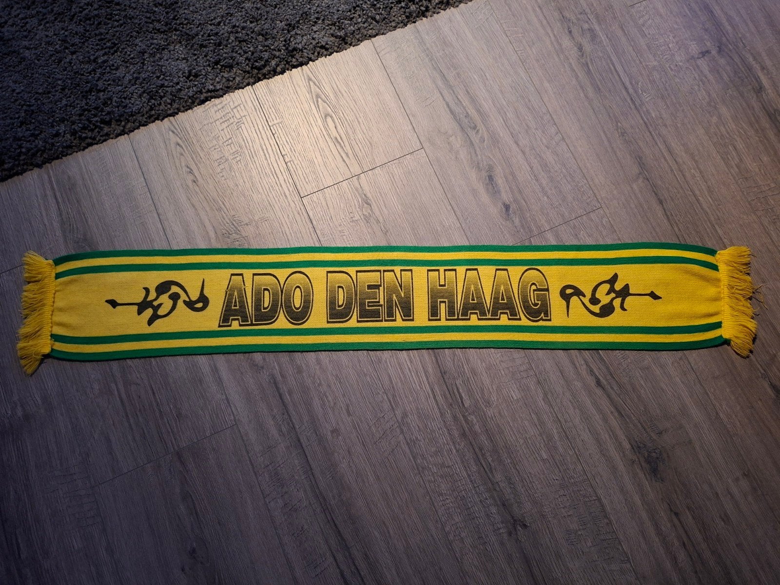 ADO Den Haag sjaal - Geel/Groen, Ophalen of Verzenden, Zo goed als nieuw