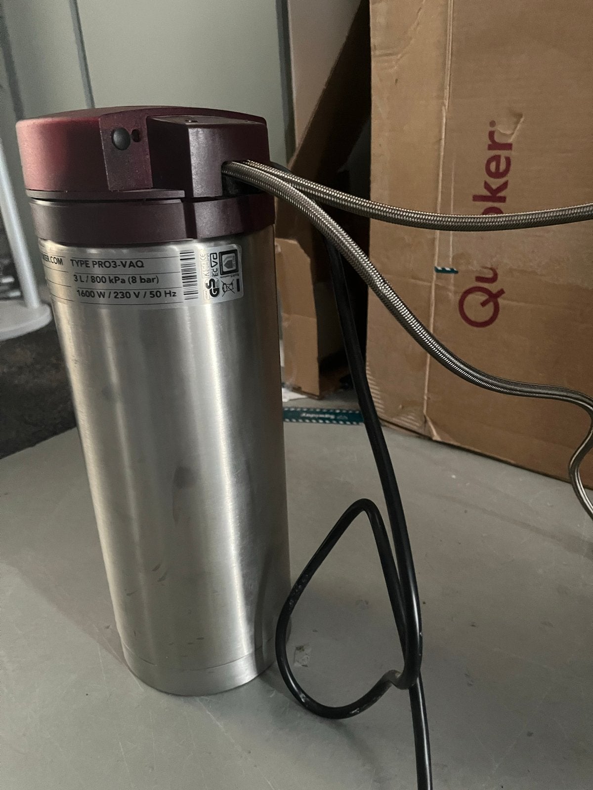 Quooker PRO3-VAQ 3L kokendwaterreservoir, Ophalen, Gebruikt