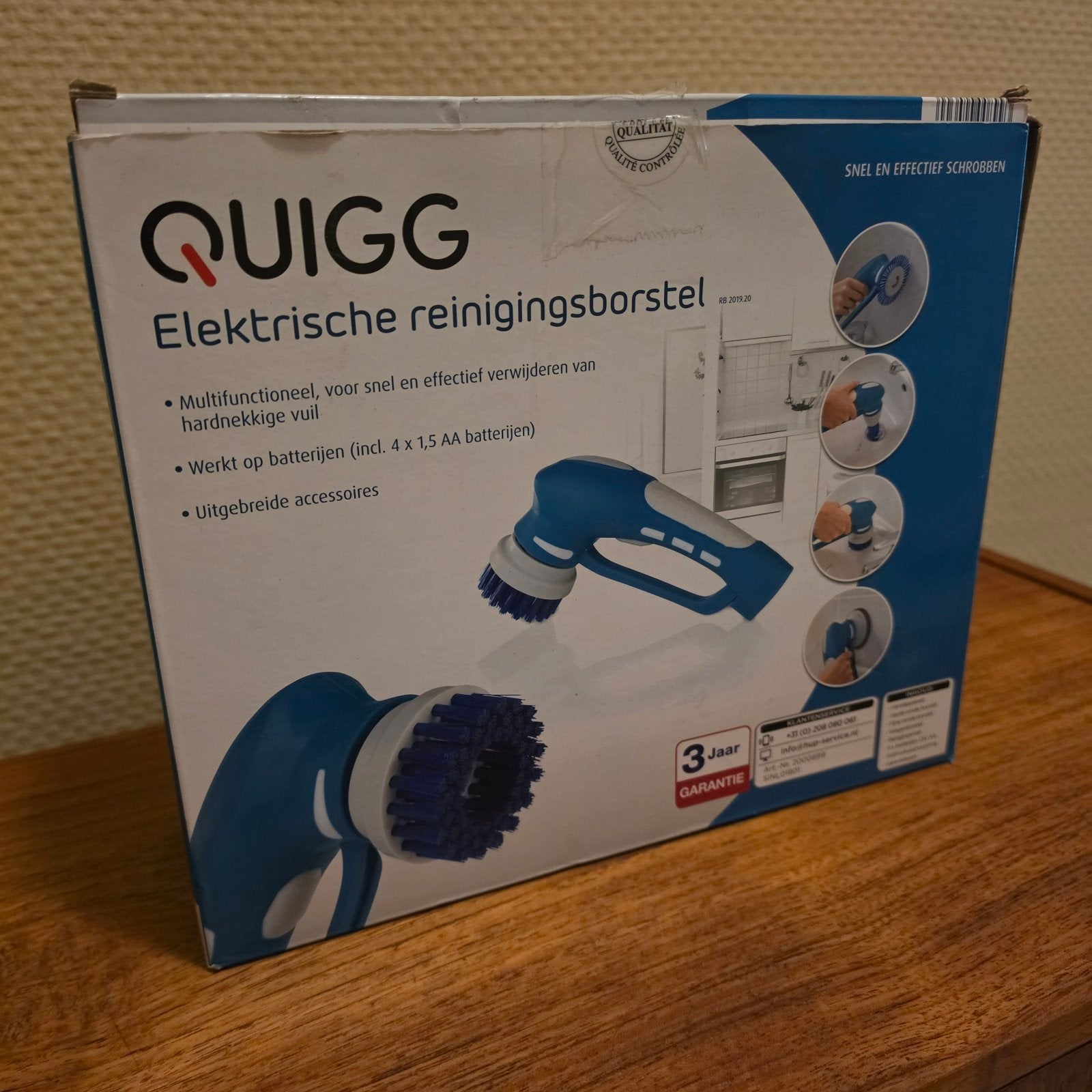 QUIGG Elektrische Reinigingsborstel Schrobborstel Set, Ophalen of Verzenden