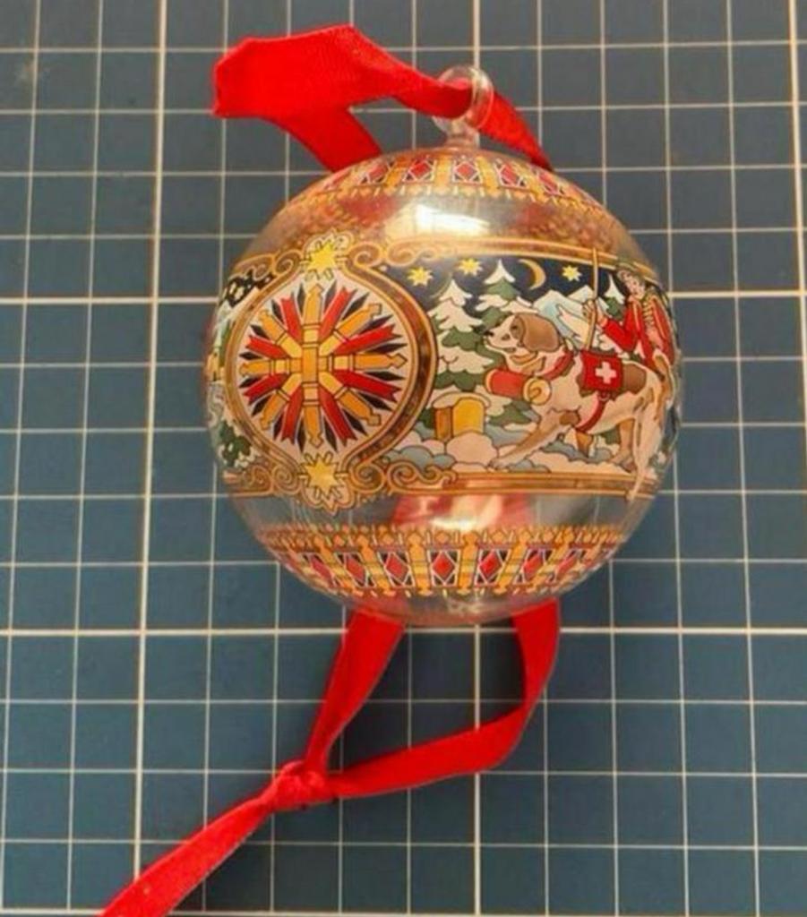 Hutschenreuther Glazen Kerstballen - 2 stuks, Ophalen of Verzenden, Gebruikt
