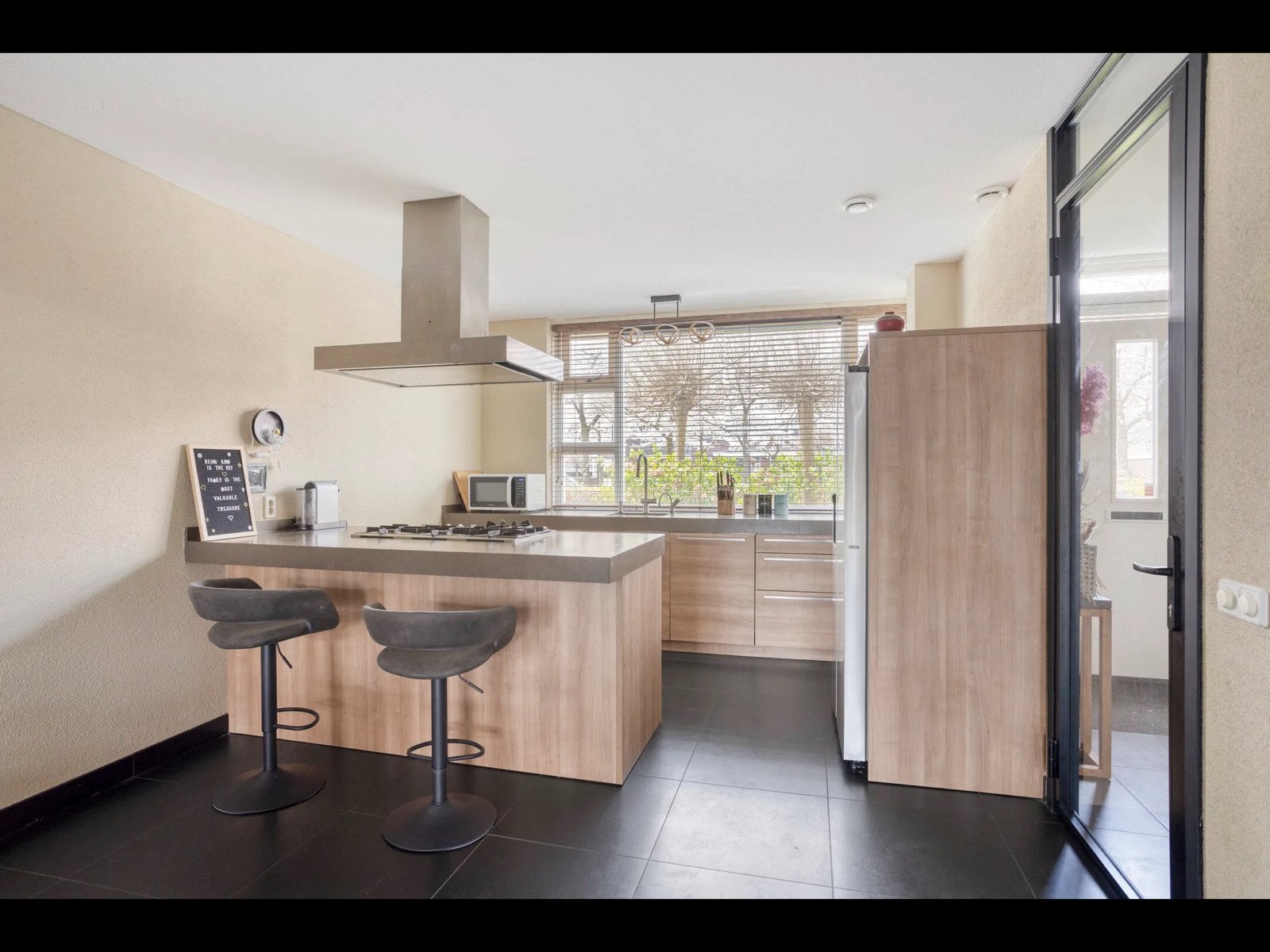 Complete Co van der Horst keuken inclusief apparatuur, Ophalen, Overige materialen, Bruin, Dubbelwandige keuken