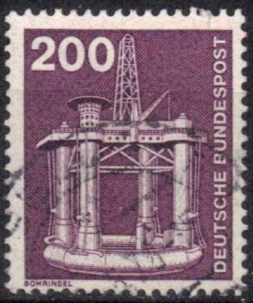 Duitsland Bundespost 1975-1976 - Yvert 707 - Industrie (ST), Verzenden, BRD, Gestempeld