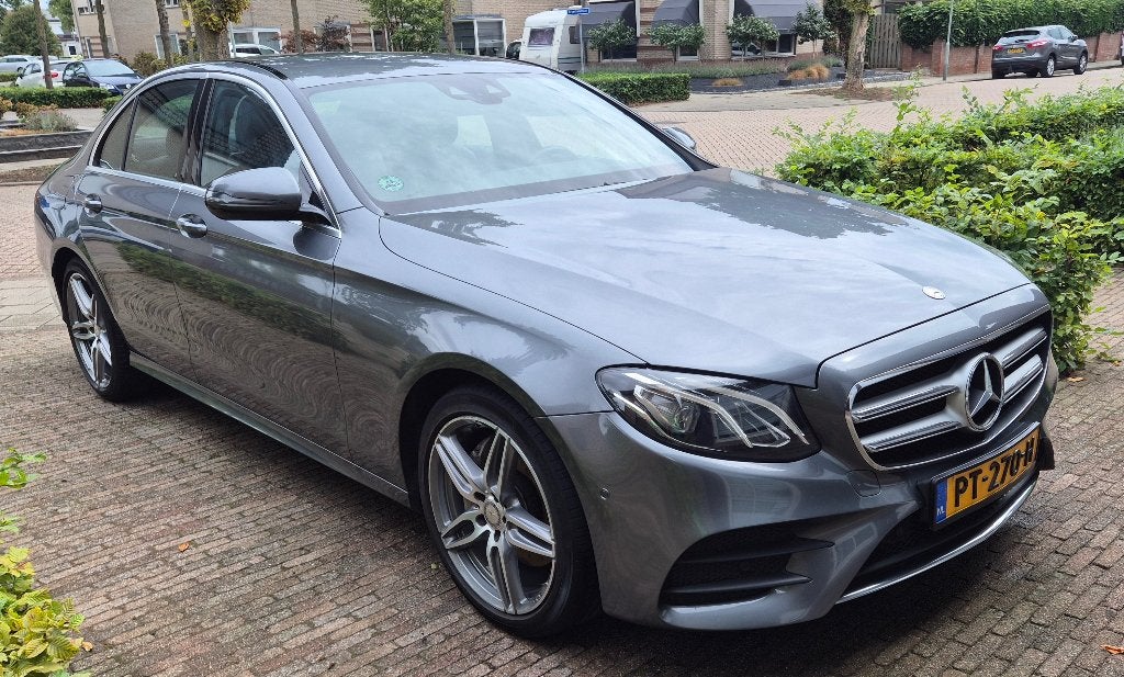 Mercedes-Benz E-Klasse 2.0 E200 Sedan AUT 2016 Grijs, Auto's, Achterwielaandrijving, Zwart, 4 cilinders, 1505 kg