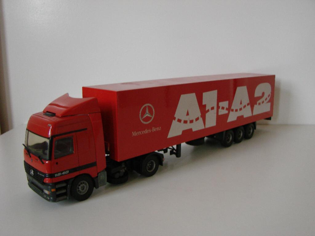Tekno 971015 Mercedes-Benz Actros 1840 Trekker oplegger, Ophalen of Verzenden, Gebruikt, Bus of Vrachtwagen, Tekno