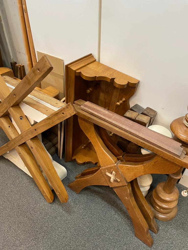 Eiken hout massief reststukken, Doe-het-zelf en Verbouw, Hout en Planken, Ophalen, Gebruikt, Eiken, Plank