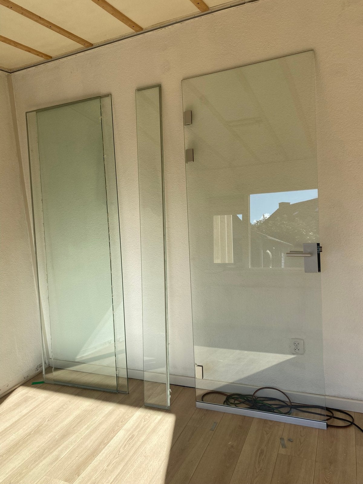 Glazen tussenwand glazen deur tussenwand, Ophalen