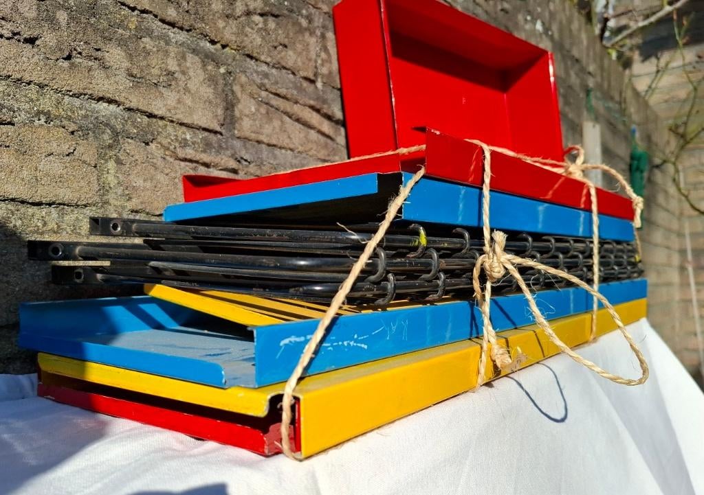 Retro Tomado dubbel boekenrek, Ophalen, Huis en Inrichting
