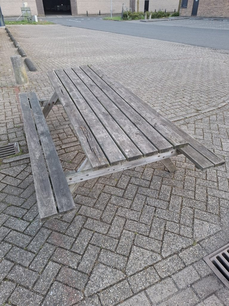Gratis afhalen picknick tafel opknapper, Ophalen, Gebruikt, Rechthoekig, Hout