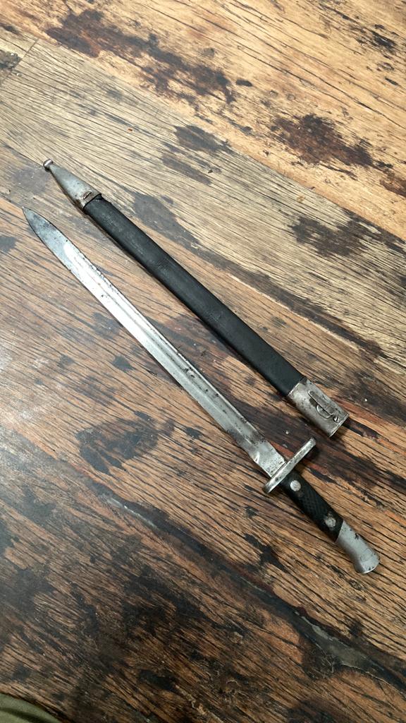 Spaanse M1913 Toledo Bajonet, Verzamelen, Ophalen of Verzenden, Overige gebieden, Mes of Dolk