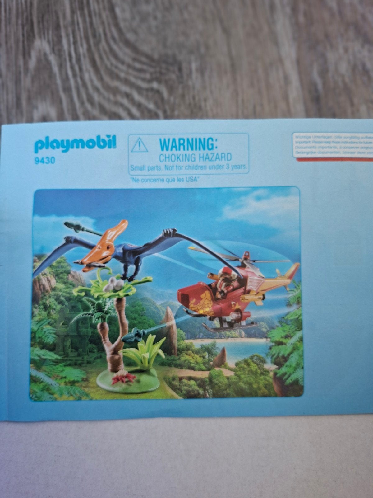Playmobil 9430 Pterodactylus: Dinosaurus met Helikopter, Ophalen of Verzenden, Zo goed als nieuw, Jongen of Meisje