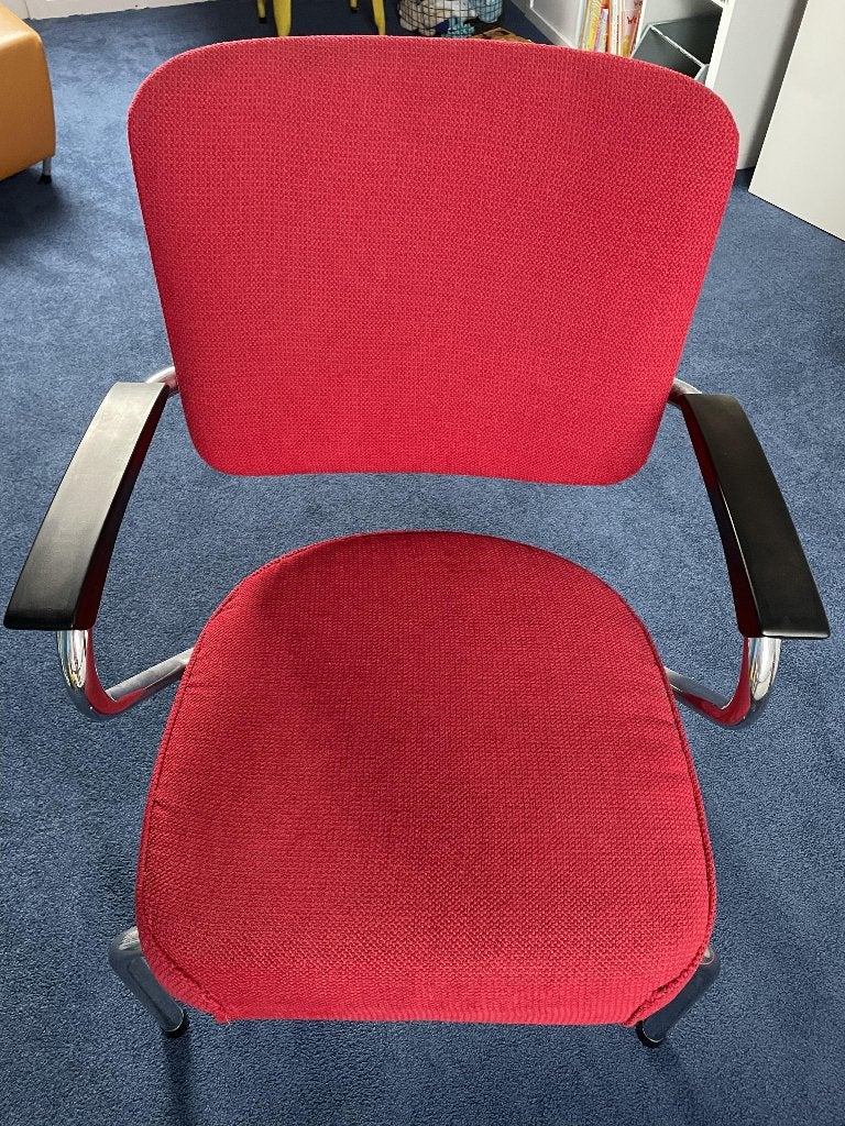 Retro buisframe stoel met bakelieten armleggers, Ophalen, Overige materialen, Zo goed als nieuw, Eén