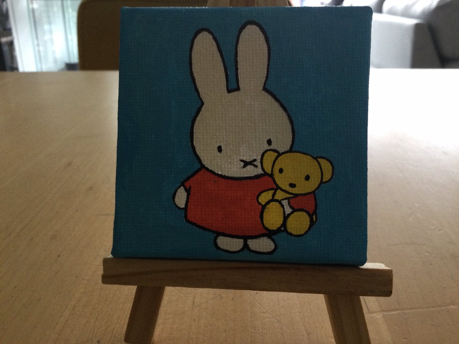 Te koop mini schilderijtje Nijntje, Ophalen of Verzenden, Nieuw