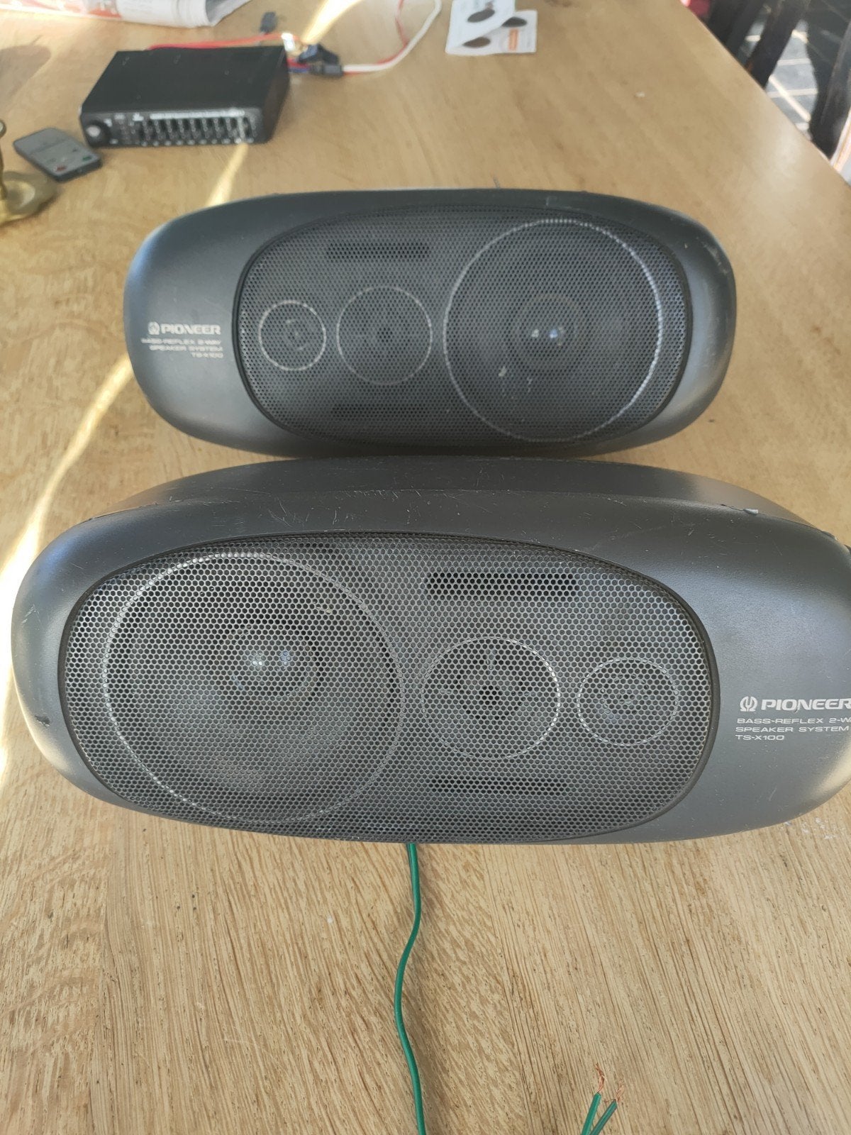 Pioneer TS-X100 Vintage Opbouw Speakers Auto, Auto diversen, Ophalen of Verzenden, Gebruikt