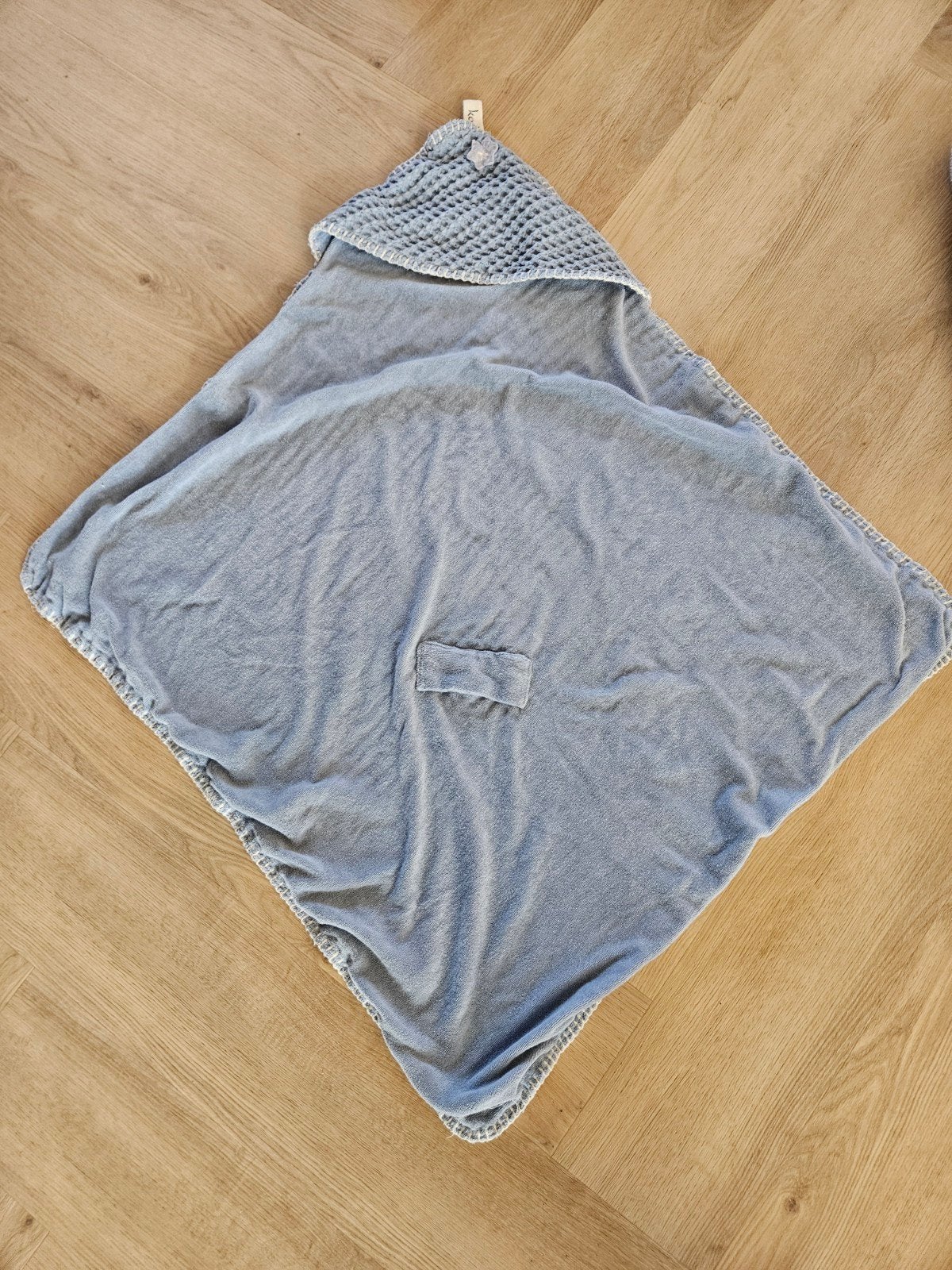 Koeka badcape in wafelstof - blauw, Ophalen of Verzenden, Zo goed als nieuw