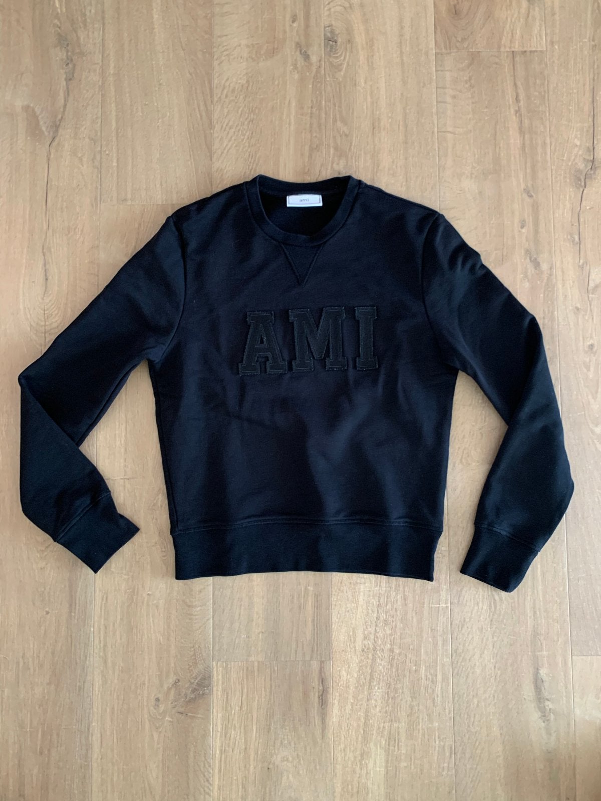 Ami Paris Sweatshirt Zwart - Maat S, Kleding | Heren, Truien en Vesten, Ophalen of Verzenden, Zo goed als nieuw, Maat 46 (S) of kleiner