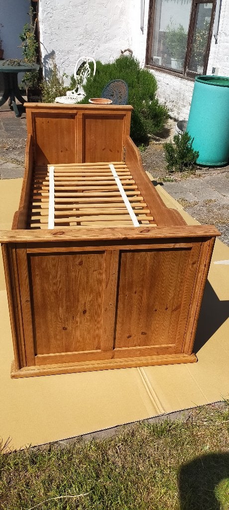 grenen kinderbed, Ophalen, Gebruikt, 90 cm, Eenpersoons