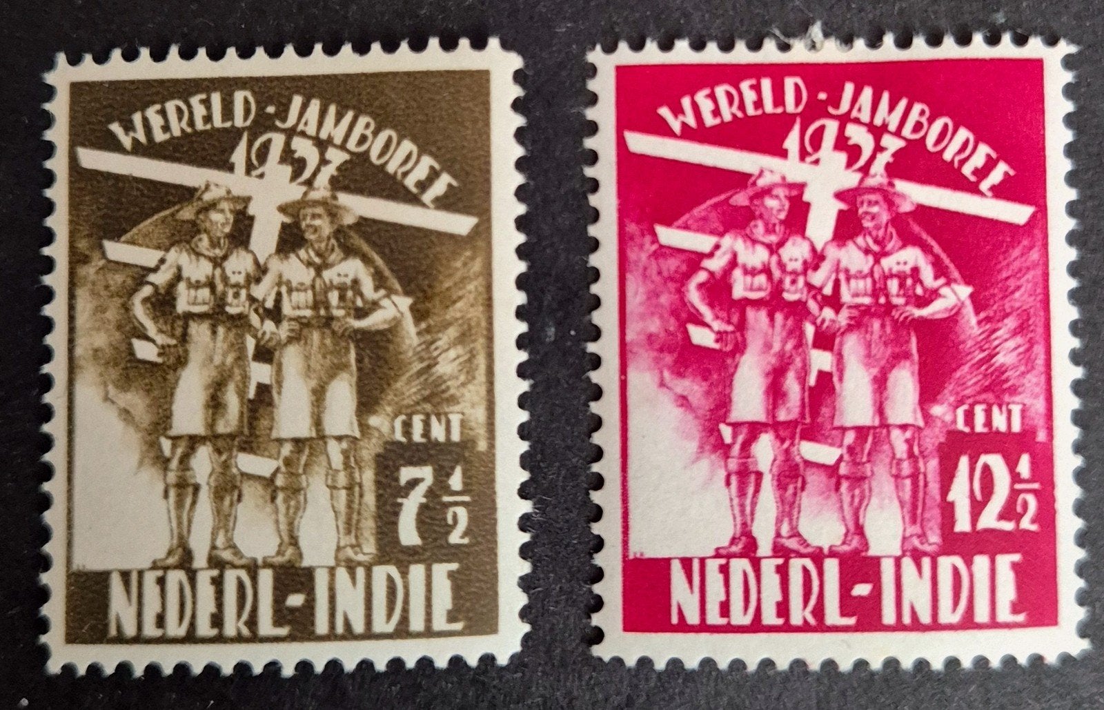 NVPH 226-227 Jamboree zegels., Ophalen of Verzenden, Postfris, Nederlands-Indië